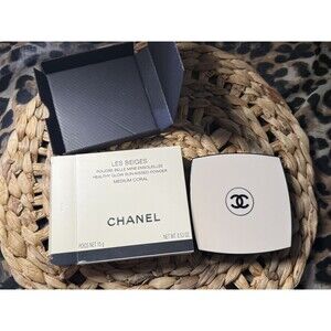 CHANEL LES BEIGES Glow Sun Kiss Powder Bronzer Blush Highlighter MEDIUM CORAL